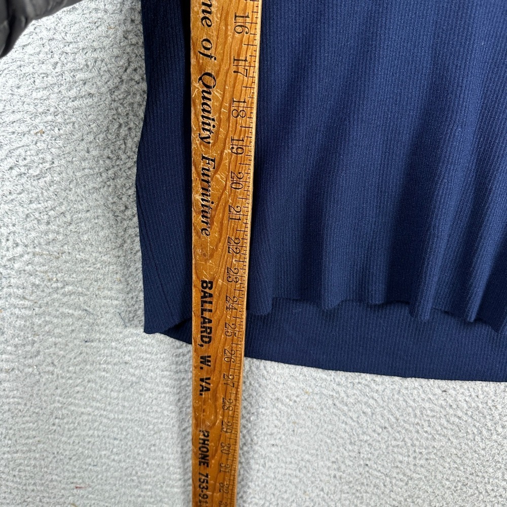 Peter Millar Sweater Pullover Womens Medium Blue Knit Quarter Zip Pullover NEW - Picture 10 of 11